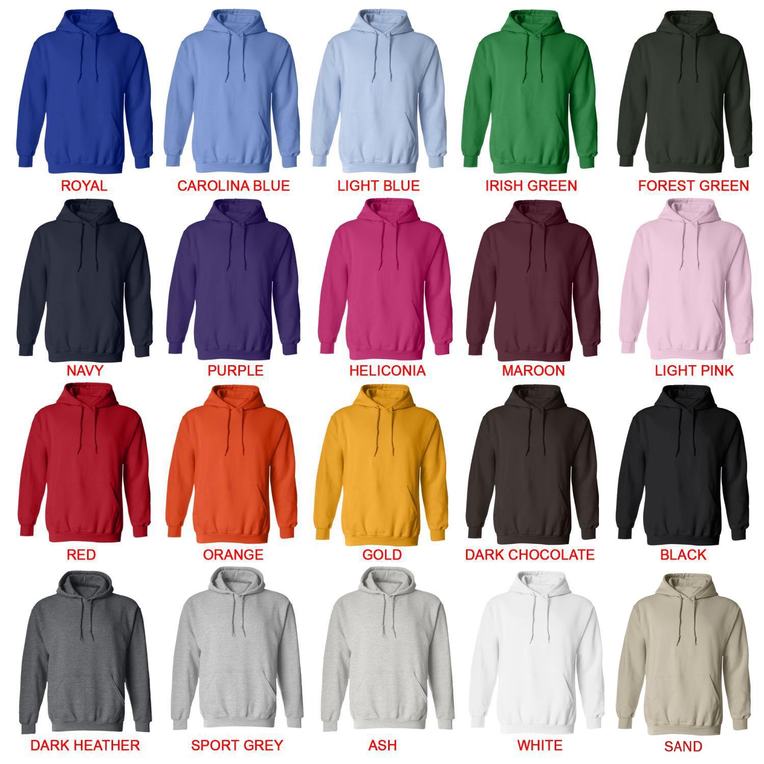 hoodie color chart - Ishura Store