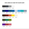 tank top color chart - Ishura Store